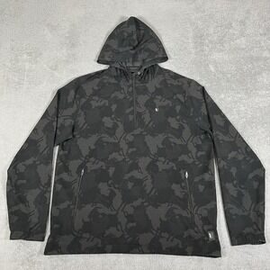 Linksoul Jacket Mens Small Goat Hill Golf Golfing Hooded 1/4 Zip Lightweight